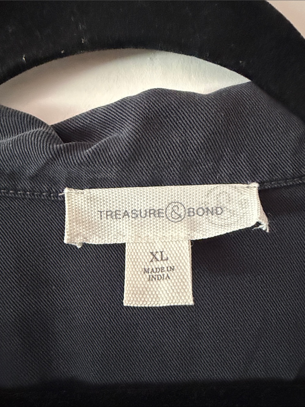 Treasure & Bond Slate Gray Short-Sleeve Button-Down Romper - Picture 2 of 9